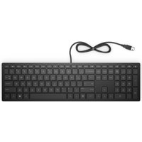 HP Pavilion 300 - Tastatur - USB - Deutschland - Jet Black (4CE96AA#ABD)