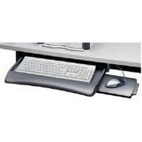 Fellowes UnderDesk Keyboard Manager - Tastaturschublade mit Mausablage - Platin (93804)