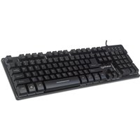 MANHATTAN USB-Gaming-Tastatur mit LEDs und Metallunterseite 12 Funktionstasten