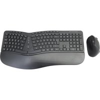 Conceptronic ORAZIO ERGO Kabelloses Set aus ergonomischer Tastatur und vertikaler Maus - deutsch (ORAZIO02DE)