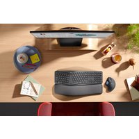 Logitech ERGO M575 for Business – Trackball – Für Rechtshänder – optisch – 5 Tasten – kabellos – Bluetooth – Logitech Logi Bolt USB receiver – Graphite