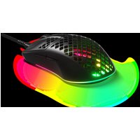 SteelSeries Aerox 3 2022 Edition – Maus – ergonomisch – Für Rechtshänder – optisch – 6 Tasten – kabelgebunden – USB – onyxfarben schwarz matt – Farbbox