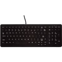 Tast Active Key AK-C7000 Desinfizierbare & beleuchtete Hygiene-Tastatur mit Nummernfeld CleanFunction USB schwarz (DE) (AK-CB7000F-U1-B/GE)