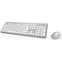 Hama KMW-700 - Tastatur-und-Maus-Set - kabellos - 2.4 GHz - German QWERTZ - weiß