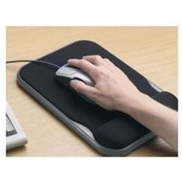 Kensington Sports Contour Gel Mouse Wrist Pad - Mauspad mit Handgelenkpolsterkissen - Schwarz (57711)