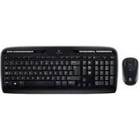 Logitech Wireless Combo MK330 - Tastatur-und-Maus-Set - kabellos - 2.4 GHz - Nordisch - Schwarz