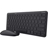 Trust Lyra Tastatur Maus enthalten RF Wireless + Bluetooth QWERTZ Deutsch Schwarz (24845)