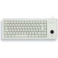 Cherry G84-4400 Ultraslim Tastatur USB hellgrau US Layout