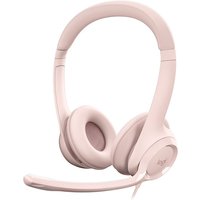 Logitech H390 Kabelgebundenes Beidseitiges Headset USB Rosé