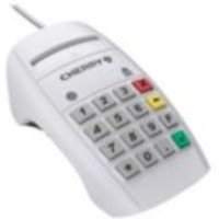 Cherry ST-2100 Contact Smart Card Terminal weiß USB Chipkartenleser