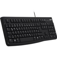 Logitech K120 Kabelgebundene Tastatur Schwarz Bulk