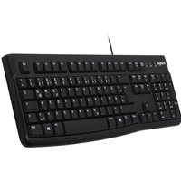 Logitech K120 Kabelgebundene Tastatur US Layout Schwarz