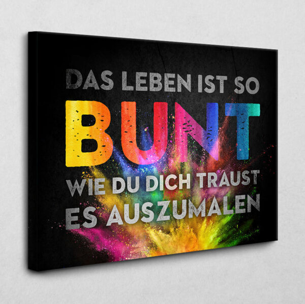 BE100 Das Leben ist bunt 30 x 40 cm