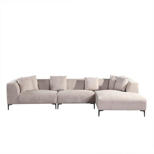 Ecksofa TORINO Beige Rechts