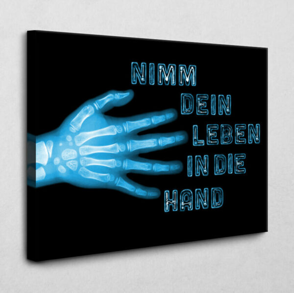 BE100 Nimm dein Leben in die Hand 140 x 105 cm 4 cm