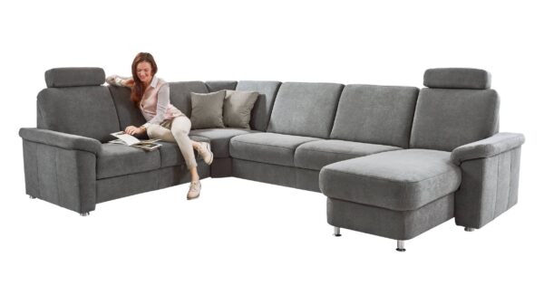 Couchliebe Couchliebe® Wohnlandschaft planbar - charly grey - Premium Version - TRIEST