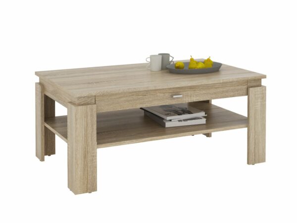 Die Möbelfundgrube Couchtisch Sonoma Eiche 100 x 60 cm - COFFEE COFT