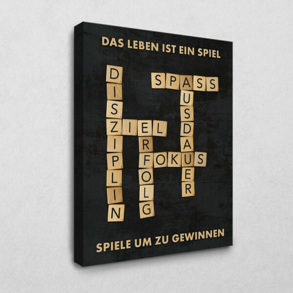 BE100 Das Leben ist ein Spiel 40 x 30 cm