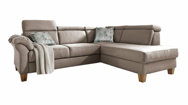 Die Möbelfundgrube Ecksofa 245 cm grau - Sofaprogramm - Premium Version - ARNGAST