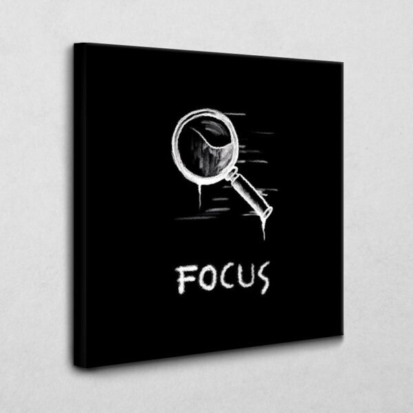 BE100 Focus Icon schwarz 30 x 30 cm