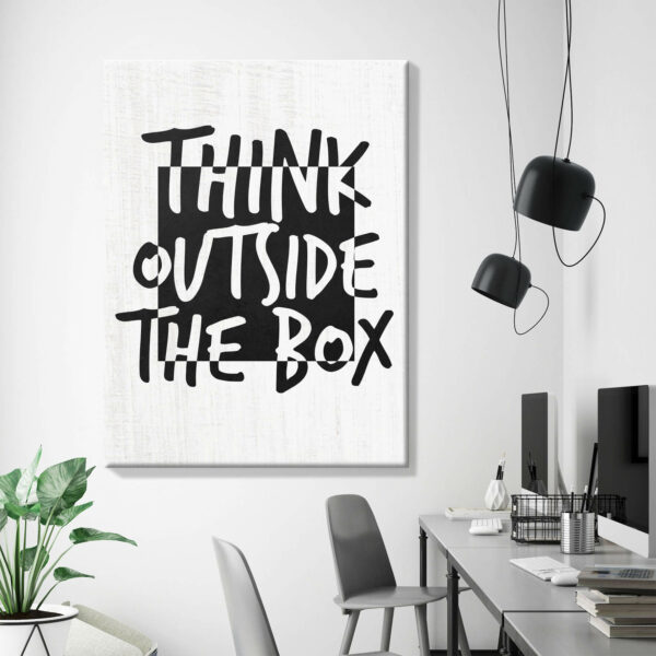 BE100 Think outside the box 40 x 60 cm 2 cm