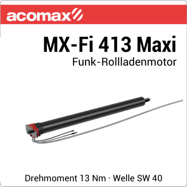 ACOMAX MX-Fi 413 Maxi Funk-Rollladenmotor 13 Nm 230V