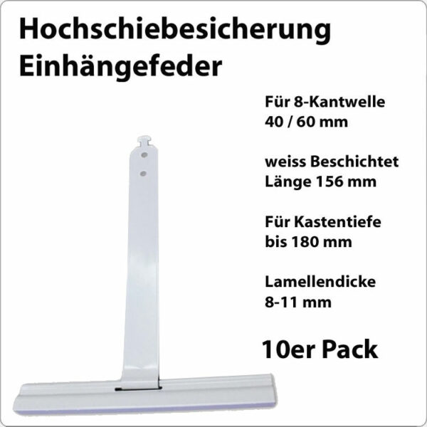 SOWERO Hochschiebesicherung - Einhängefeder  150 mm