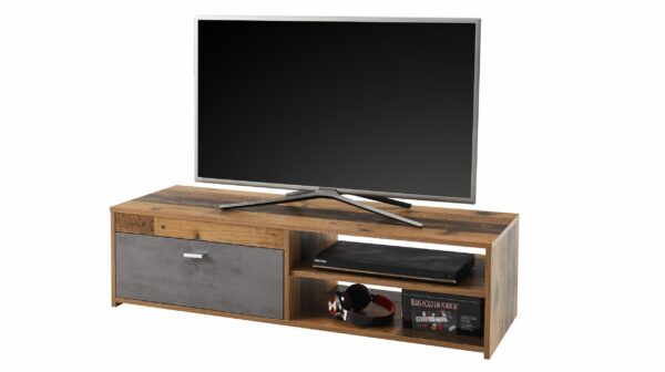 Die Möbelfundgrube TV - Lowboard Old Style - grau 120 cm TV-Board - GEMMA