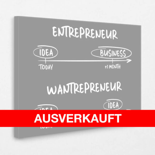 BE100 Entrepreneur vs. Wantrepreneur 40 x 30 cm