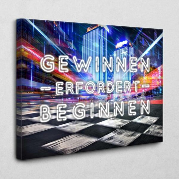 BE100 Gewinnen erfordert beginnen 120 x 80 cm