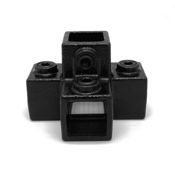 Kreuzstück für Stützrohr - 25 mm - Typ 26S-25-B (schwarz)