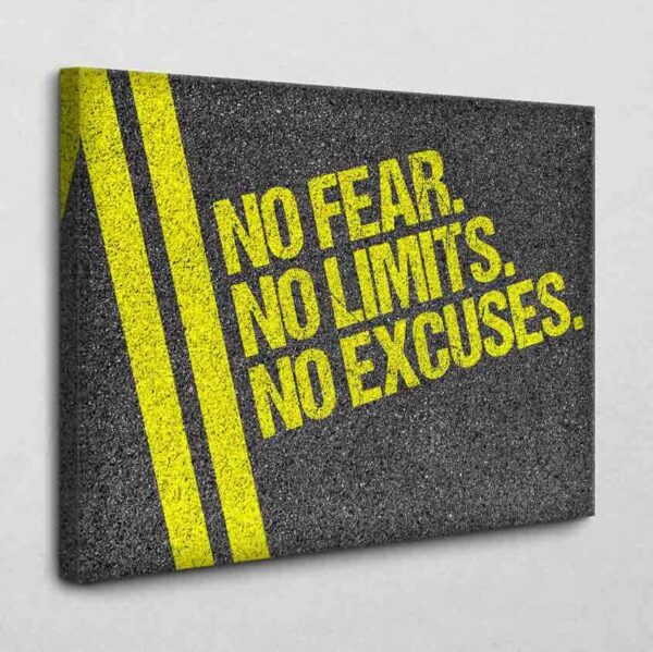 BE100 No Fear No Limits 40 x 30 cm