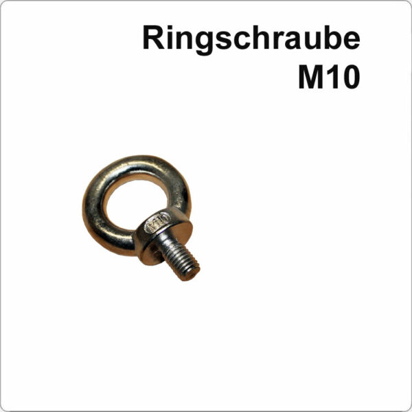 Marinetech Edelstahl Ringschraube mit M10 Gewinde