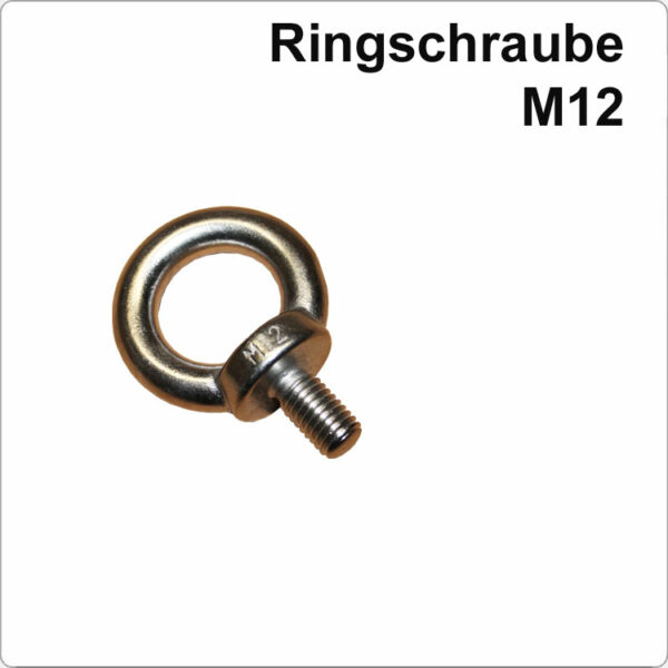 Marinetech Edelstahl Ringschraube mit M12 Gewinde