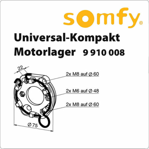 SOMFY Somfy Kompakt Antriebslager  (9910008)