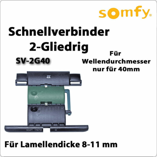 SOMFY Schnellverbinder SV-2G40