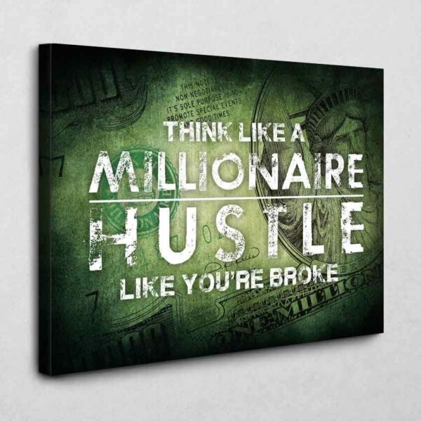 BE100 Think like a Millionaire 140 x 105 cm 4 cm