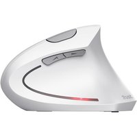 Trust Verto – Maus – vertikal – ergonomisch – Für Rechtshänder – optisch – 6 Tasten – kabellos – 2.4 GHz – kabelloser Empfänger (USB) – weiß