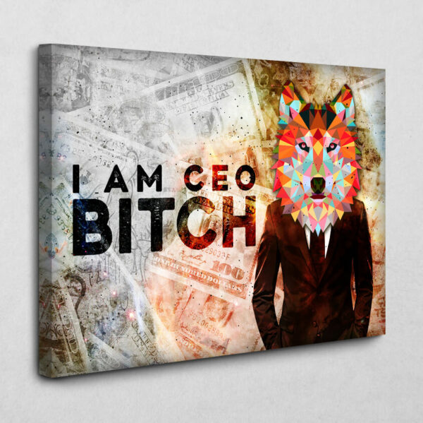 BE100 Who's your CEO? 140 x 105 cm 2 cm