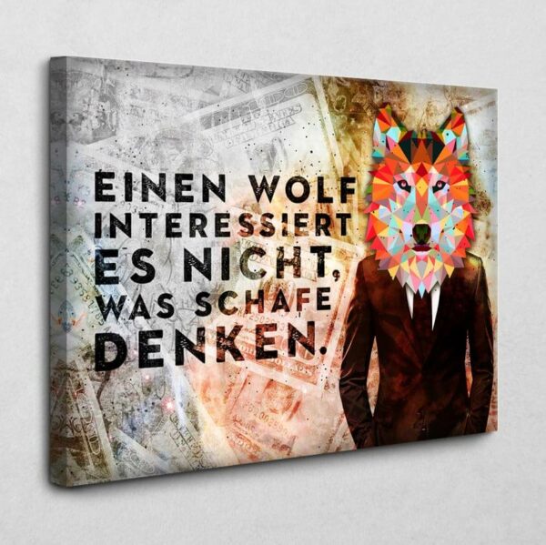 BE100 Der Wolf 120 x 80 cm 4 cm