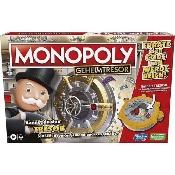 Hasbro Spiel, F5023100 Monopoly Geheimtresor