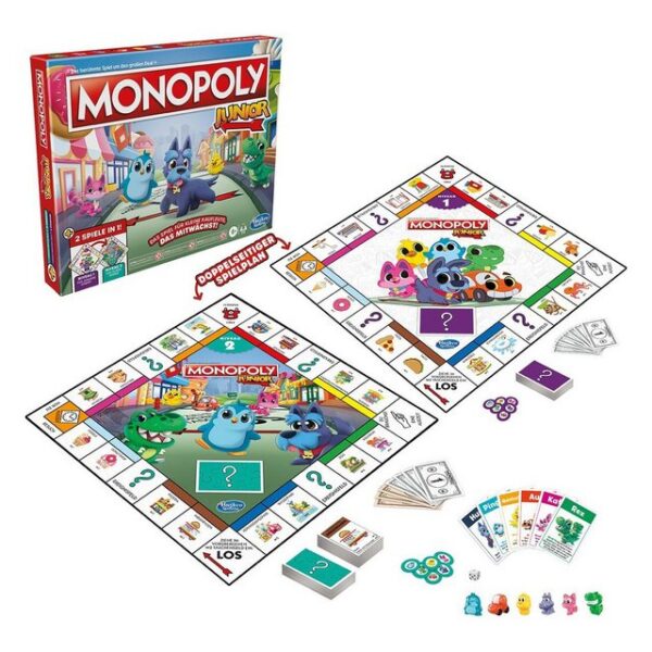 Hasbro Spiel, Monopoly Junior 2 in 1