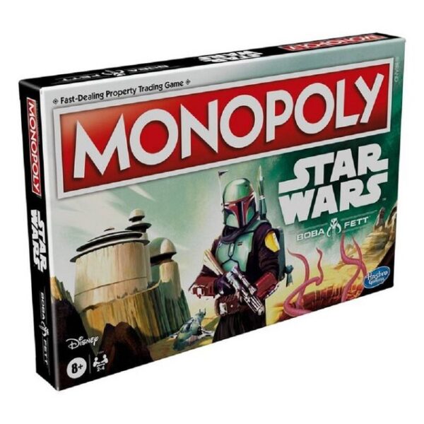 Hasbro Spiel, Monopoly - Star Wars - Boba Fett - Gesellschaftsspiel - englische Sprachausgabe