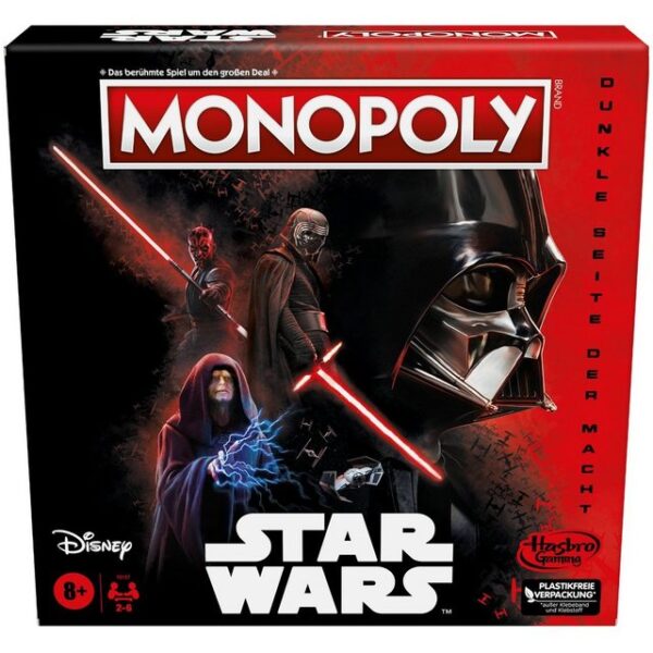 Hasbro Spiel, Star Wars Monopoly Dark Side Edition Deutsche Ver.