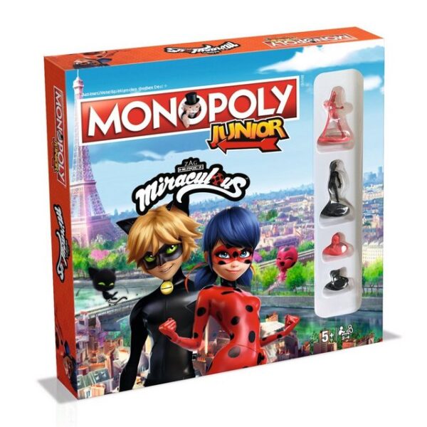 Winning Moves Spiel, Brettspiel Monopoly Junior Miraculous