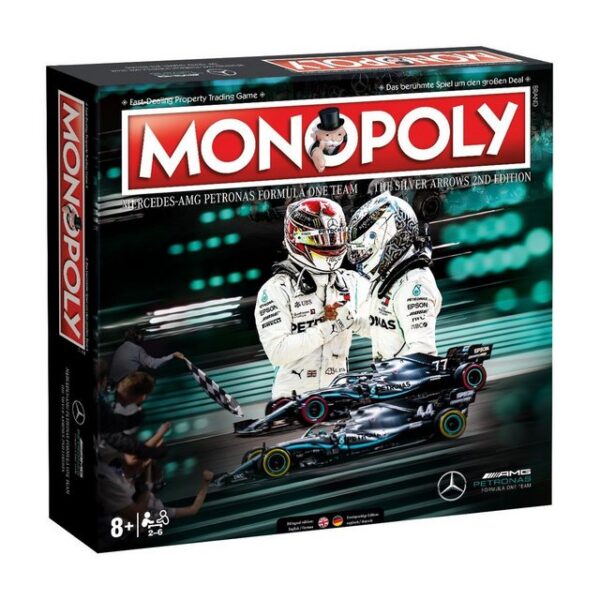 Winning Moves Spiel, Brettspiel Monopoly Mercedes F1 AMG Petronas, zweisprachig