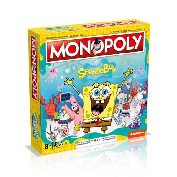 Winning Moves Spiel, Brettspiel Monopoly SpongeBob Schwammkopf Deutsch/Französisch, zweisprachig