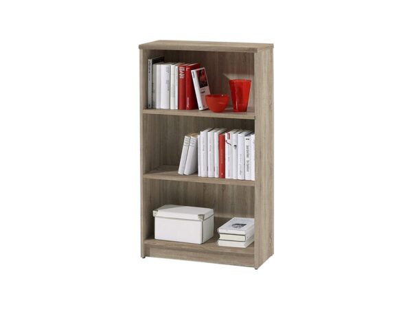 Die Möbelfundgrube Bücherregal Standregal Sonoma Eiche 60 x 106 cm - 2 Einlegeböden - LILLY