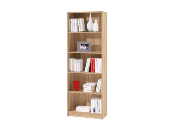 Die Möbelfundgrube Bücherregal Standregal Sonoma Eiche 60 x 172 cm - 4 Einlegeböden - LILLY