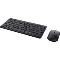 Trust Lyra Tastatur Maus enthalten RF Wireless + Bluetooth QWERTY Englisch Schwarz (24843)